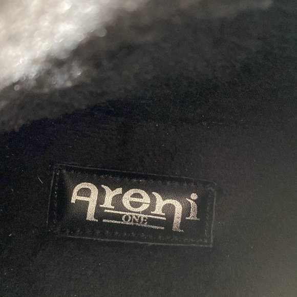 Areni One Leather Winter Ankle Boots Men`s Faux Fur Lining Dual Zip Black 8.5 - Picture 7 of 13